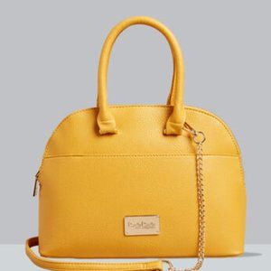 Mustard, Bebe Jenna Pebble Medium Dome